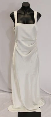 Vestido para mujer Bec + Bridge the Dreamer cuello cuadrado satinado LB3 marfil talla EE. UU.:8 Foto 1 de 4