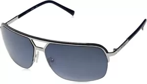 Nuevas gafas de sol Guess Aviator - GF 159 92W - plateadas y negras/grises (65-14-138) - Imagen 1 de 5