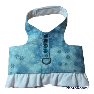 Frozen Snowflake Sparkles Handmade Hundegeschirr Weste L (1246) - Bild 1 von 1