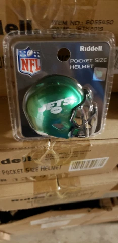NEW YORK JETS SPEED NEW CLAMSHELL POCKET PRO HELMET RIDDELL Cover