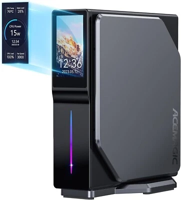 ACEMAGIC 4K Mini PC Intel 12th N97 16GB DDR4 512GB SSD WIFI 5 BT Windows 11 PRO - Bild 1 von 4