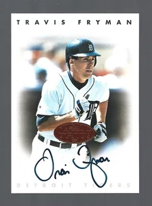 Travis Fryman AUTOGRAPH Detroit Tigers 1996 Leaf Signature Series AUTO Baseball - Picture 1 of 2