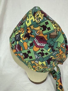 Men/Women Surgical Scrub Cap Lined Mine Cartoon  Very Cool 100% Cotton - Picture 1 of 3