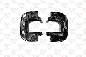R230 Mercedes SL Forged Carbon Fiber Interior Door Jam Lock Cover Plates - Picture 1 of 5