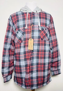 Heritage Weatherproof Vintage Sherpa-Lined Hooded Flannel Jacket - Men’s Large - Picture 1 of 10