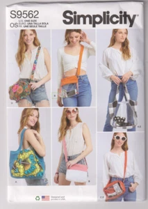 9562 SIMPLICITY - TOTE BAGS & POUCH - Picture 1 of 2
