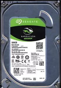 SEAGATE 500GB ST500DM009 2F110A-500 SN ZA4 FW CC43 100774000 DONOR DRIVE - Picture 1 of 2