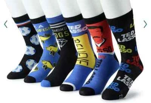 TED LASSO-6 CREW SOCKS - Picture 1 of 1