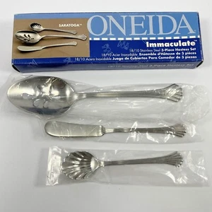 Oneida 18/10 Edelstahl 3-teiliges Hostess Set makellos SARATOGA - Bild 1 von 3