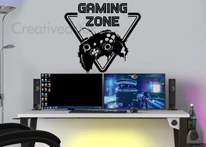 Pegatina de pared para juegos Gaming Zone XB mural para juegos decoración de pared para jugadores sala de juegos XB - Imagen 1 de 7