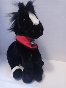 "Pony de peluche Wells Fargo Legendary Horse 14"" negro blanco" - Imagen 1 de 5