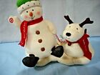 2004 Hallmark Jingle Pals Snow What Fun Animated Singing Snowman and Dog WORKS!!