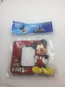 Cornice portafoto Disney Topolino in gomma con calamita sono tutte le orecchie nuova sigillata - Foto 1 di 11
