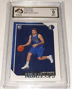 Luka Doncic - 2018-19 Panini Hoops Rookie Card / RC - #268 - CGA 9 MINT - Picture 1 of 7