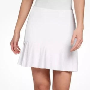 NWT Lady Hagen Womens 17" White Pleated Skort Golf Tennis Biking XLarge XL - Picture 1 of 11