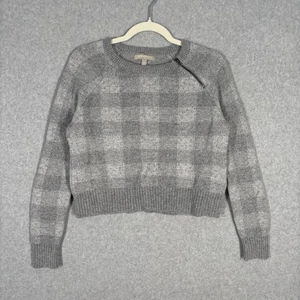 Banana Republic Crop Sweater Medium Soft Metallic Shimmer Preppy Twee Academia - Picture 1 of 10