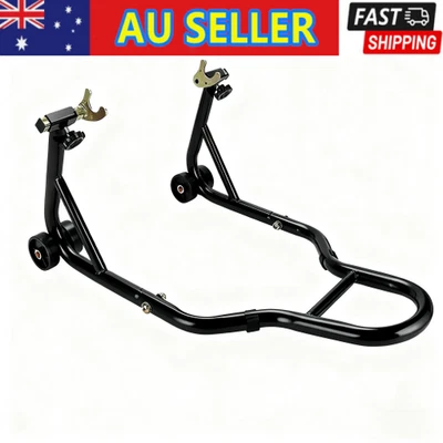 Motorcycle Rear Stand Swingarm Spool Paddock Stands Black - image 1 of 4