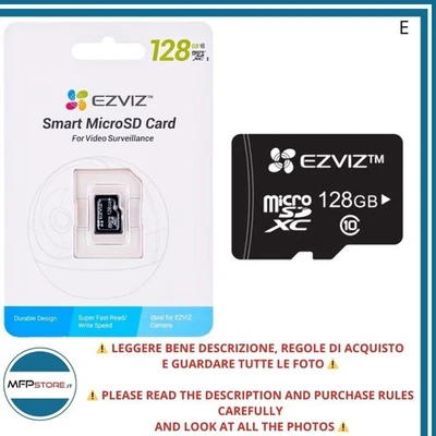 EZVIZ MicroSD 128GB CS-CMT-CARDT128G-D – Archiviazione per Sicurezza