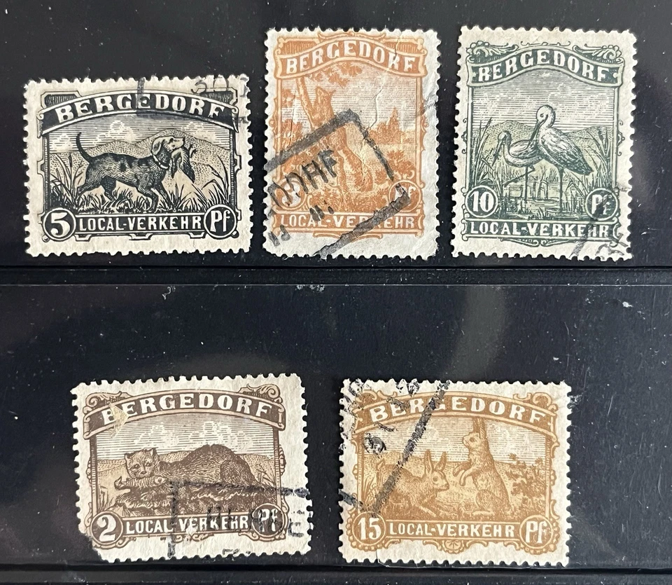 GERMANY - Bergedorf Animal Stamp Locals Stempelmarke Used - Hard To Find - Image 1 of 1