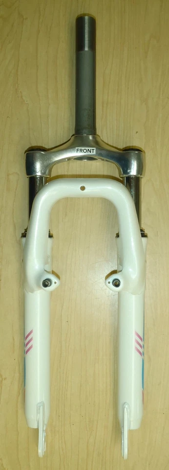 SCHWINN 24" WHITE BICYCLE SUSPENSION FORK BIKE PARTS 438 - Image 1 of 4