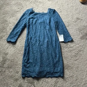Adrianna Papell türkisfarbenes Spitzenkleid GRÖSSE 8 - Bild 1 von 7