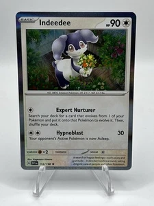 Indeedee 153/198 - Scarlet & Violet - Holo Rare - NM - Pokemon TCG mint - Picture 1 of 2