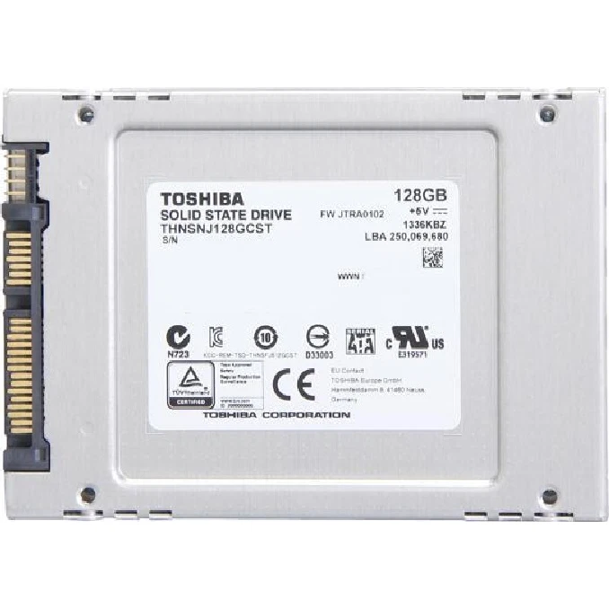 Toshiba 128GB 6Gbps SATA 2.5" SSD THNSNJ128GCST - Image 1 of 1