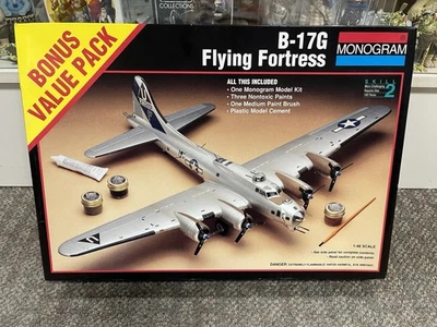 * KIT DE PLÁSTICO MONOGRAMA 1/48 B-17G FORTALEZA VOLADORA PAQUETE DE VALOR DE BONIFICACIÓN #6384 *ST Foto 1 de 4