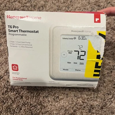 Honeywell Home T6 Pro Smart Thermostat Programmable TH6220WF2006 White - Image 1 of 4