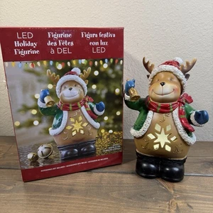 LED Weihnachten Rentier Figur batteriebetrieben mit Box beleuchtet Costco - Bild 1 von 12