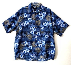 Extreme Gear Hawaiihemd Herren XL Drachenblau Kurzarm Knopfleiste - Bild 1 von 6