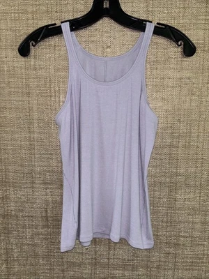 Lululemon 紧身细肩带赛车背心衬衫 T 恤 6 码薰衣草 — 第 1/3 张图片