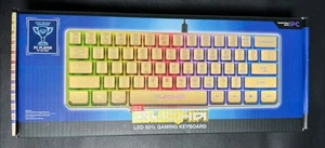 Bugha Limited Edition Gold LED Gaming 60% Keyboard New In Box - Picture 1 of 2