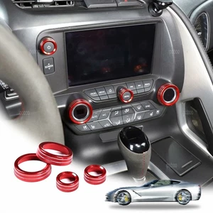 Center Console Switch Knob Cover For Holden Corvette Alloy AC Knob Button Trim - Picture 1 of 10