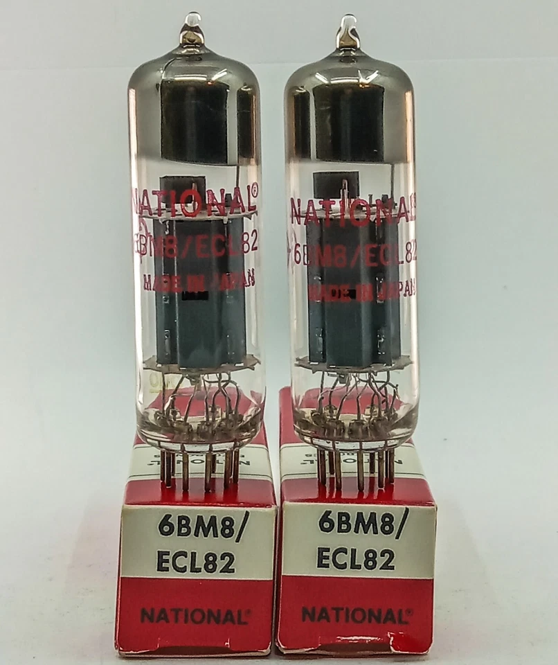 НОВАЯ ИЗ СТАРЫХ ЗАПАСОВ ПОДОБРАННАЯ ПАРА НАЦИОНАЛЬНАЯ/ЯПОНСКАЯ/6BM8/ECL82/HICKOCK ПРОТЕСТИРОВАНА  - Изображение 1 из 2