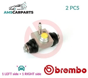 DRUM WHEEL BRAKE CYLINDER PAIR REAR A 12 244 BREMBO 2PCS NEW OE REPLACEMENT - Picture 1 of 5