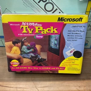 Paquete de TV Microsoft ActiMates 1997 raro de colección para Barney interactivo estante sellado 4 - Imagen 1 de 7