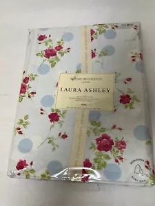 Laura Ashley Vintage Cottage Floral Single Euro TWIN Susan Blue Bettbezug - Bild 1 von 18