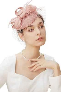 Ladies party Hat Fascinator Womens Headband Aliceband Race Royal Ascot Weddings - Picture 1 of 18