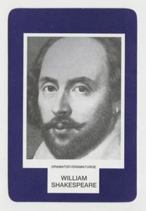 William Shakespeare 1993 Face to Face Game Card - Single Card from Canadian Game - Picture 1 of 2
