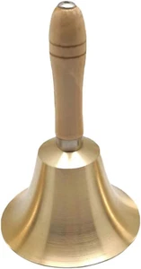 Hand Bell Brass Christmas Bell Loud Call Bell Restaurant Call Service Bell Bride - Picture 1 of 4