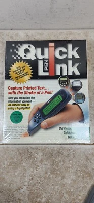 Vintage WizCom Quick Link Pen Handheld Scanner Super Pen 1999 Version New Sealed - Image 1 of 4
