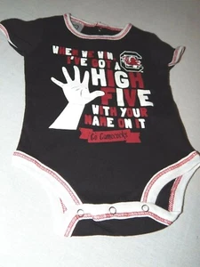 Gamecocks Boys Bodysuit Size 0-3 Months Infant 1pc Baby Outfit South Carolina - Picture 1 of 12