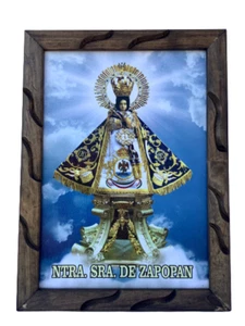 Virgen Nuestra Señora De Zapopan Imagen 13"x18" Cuadro Rustico , New - Picture 1 of 2