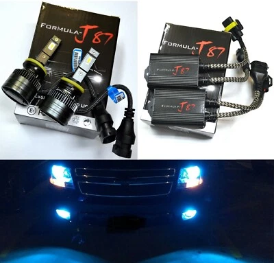 LED G8 Canceler 884 8000K Icy Blue Bulbs Fog Light Upgrade Replacement Stock Fit - Image 1 of 4