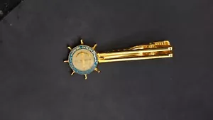 Vintage Gold Tone Tie Clip. IPAH International Association Of Ports And Harbors. - Picture 1 of 8