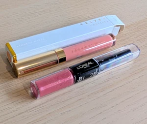 x2 Lipsticks: Loreal Infaillible#110 Timeless Rose & Velvet Concepts Matte #PLIE - Picture 1 of 7