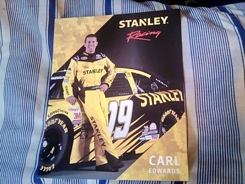 2016 CARL EDWARDS #19 STANLEY NASCAR POSTCARD Cover