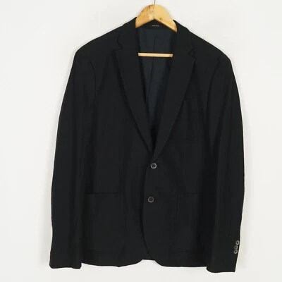 Chaqueta Blazer Hombre MASSIMO DUTTI Talla M IT48 UK38 Algodón Negro Dos Botones Foto 1 de 4