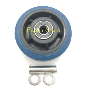1Pc 5" 125mm Double-bearing Plastic Core Rubber Silent Single-wheel - Picture 1 of 3